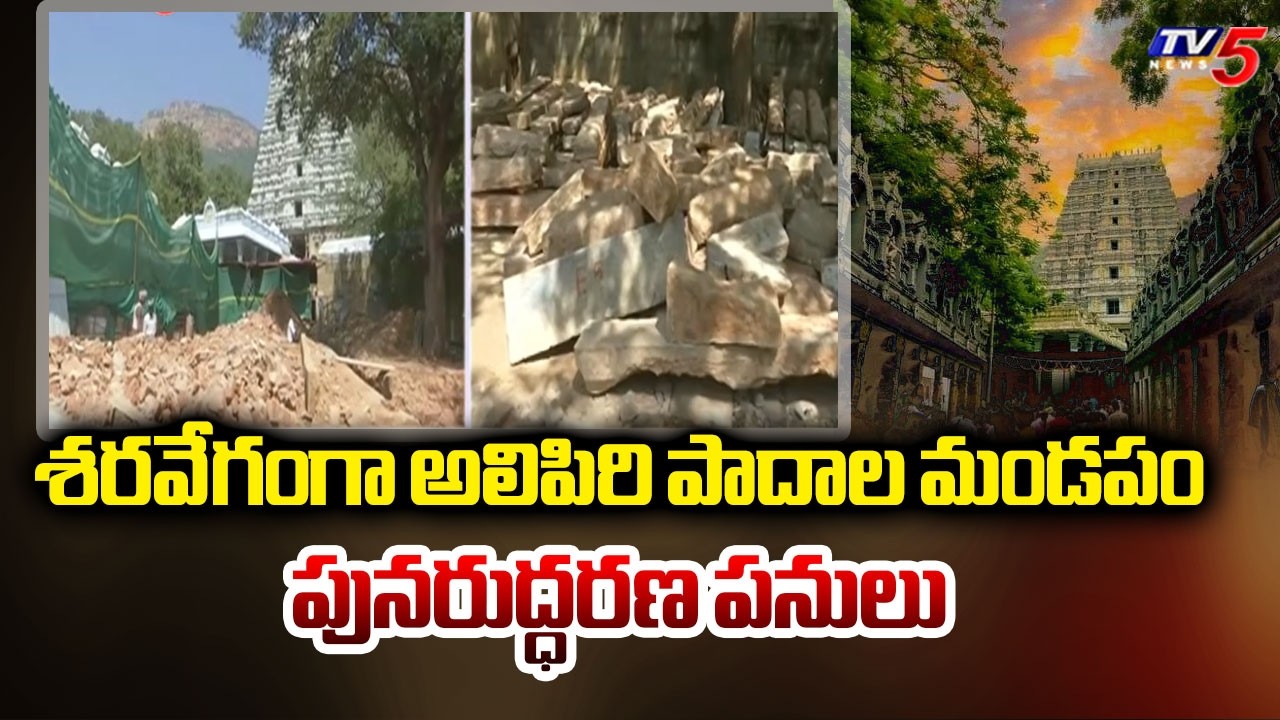 Alipiri Padala Mandapam Renovation Works Latest Update | TTD Chairman BR Naidu |  TV5 News
