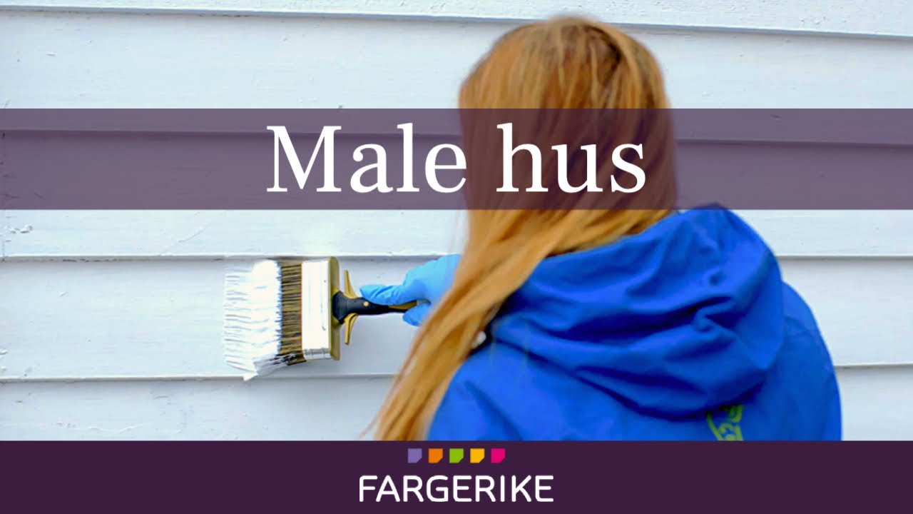 Hvordan male hus utvendig - Gj&oslash;r det selv
