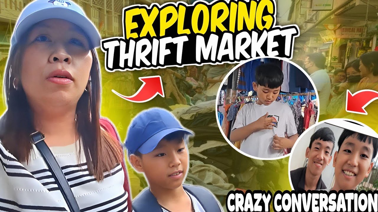 EXPLORING THRIFT MARKET WITH MY SON || NY SONS CRAZY CONVERSATION 🤪