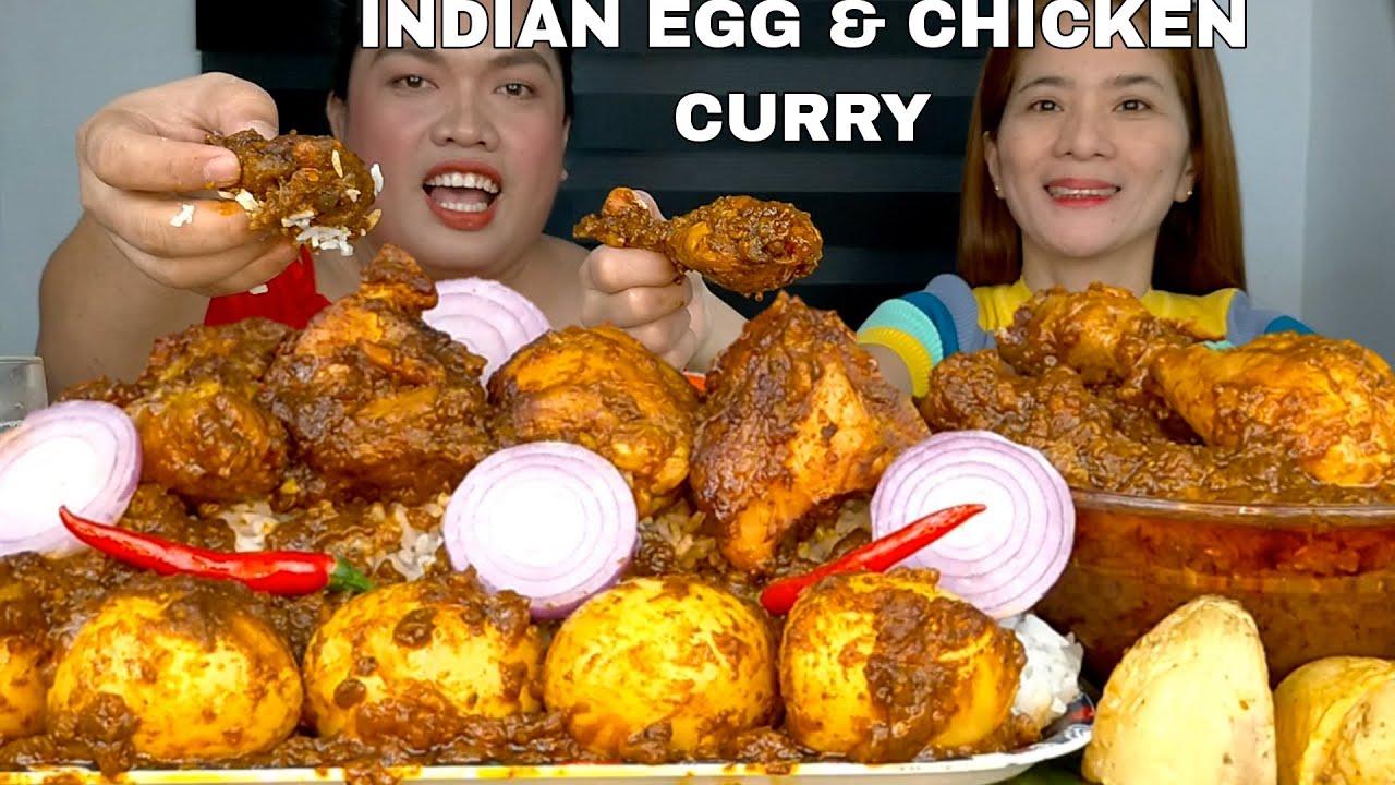 INDIAN CHICKEN & EGG CURRY MUKBANG | INDIAN FOOD | MUKBANG PHILIPPINES
