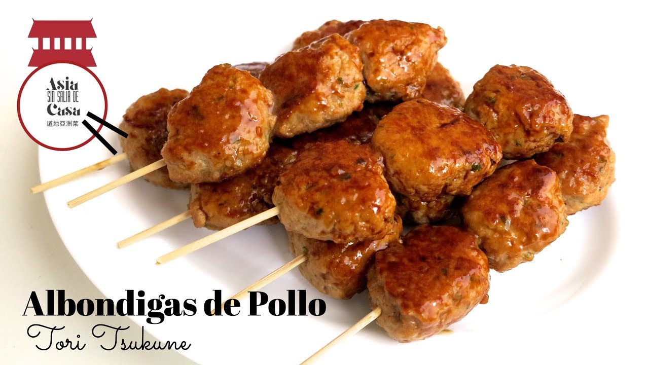 Tsukune - Albondigas al Estilo Japonés / Japanese Glazed Meatballs