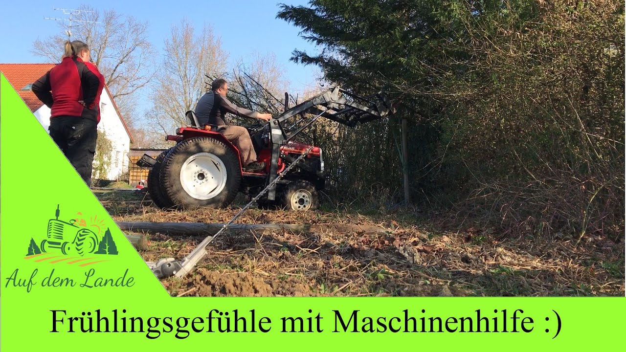 Frühlingsgefühle ★ Der Yanmar Kleintraktor hilft mir immer ★ Stihl KM ★ Einachser Motorhacke ★