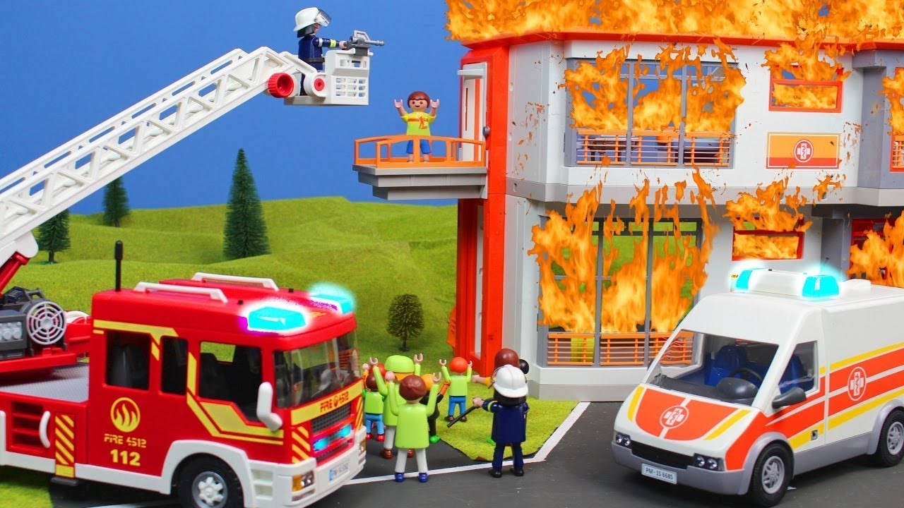 Une histoire de sauvetage de camion de pompiers dans un hôpital