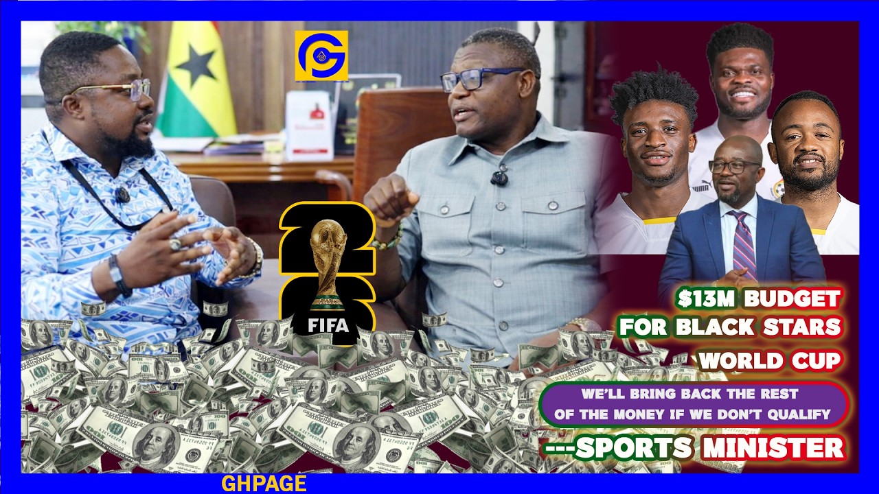 Budgeted $13M For Black Stars WorldCup Cos I Know We’ll Get To The Finals-Sports Minister Kofi Adams