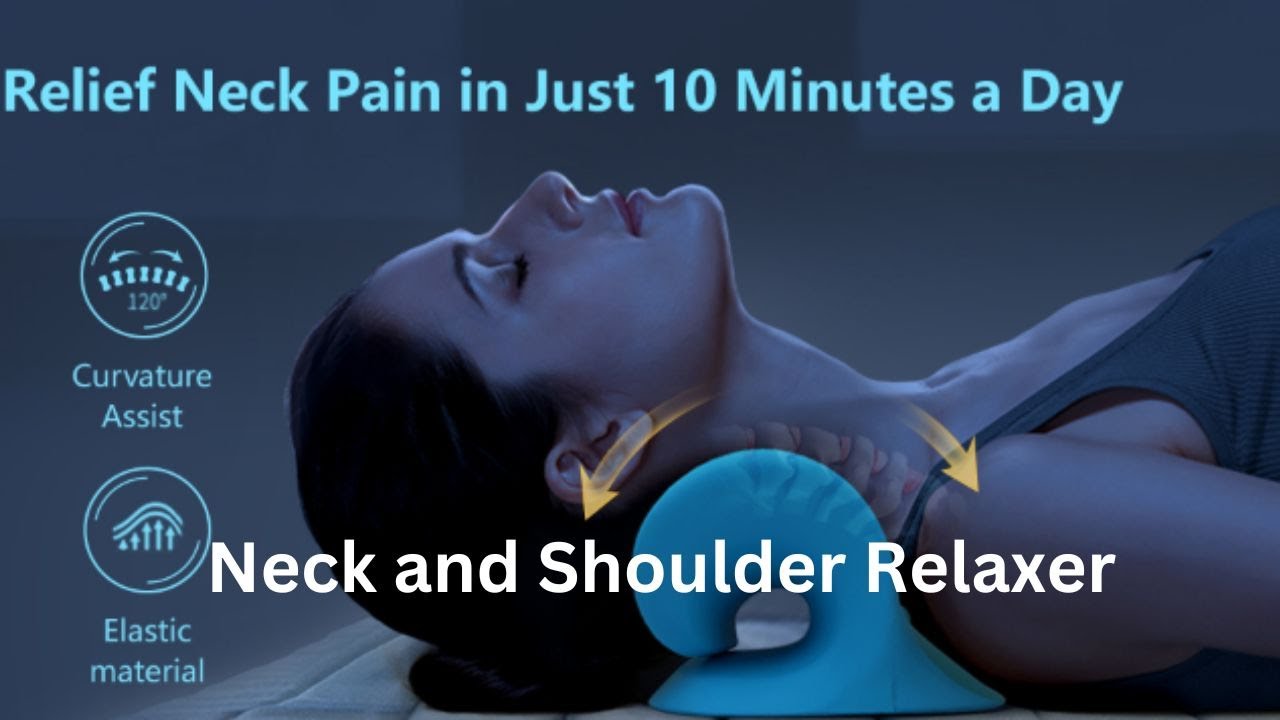 Neck and Shoulder Relaxer I Chiropractic Pillow Neck Stretcher