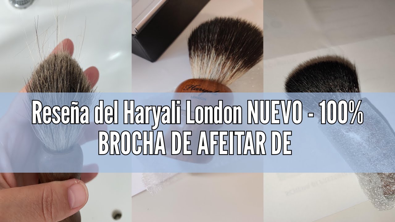 Reseña del Haryali London NUEVO - 100% BROCHA DE AFEITAR DE PELO DE TEJÓN PURO - Rosa Madera Cepillo
