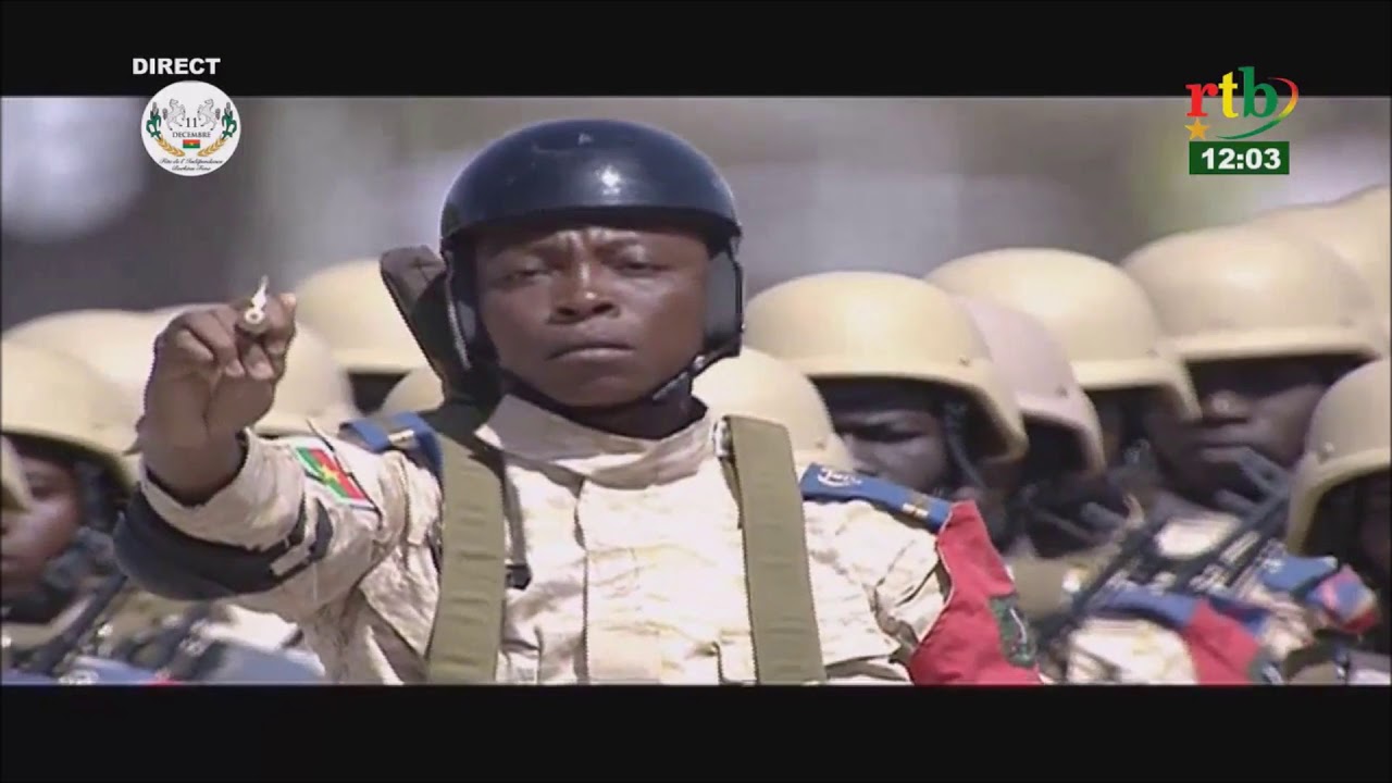 Défilé du R.P.C unité d'élite de l'armée du Burkina Faso ( 11. Décembre 2018 à Manga)
