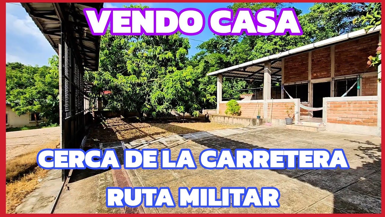 Se vende casa en el Divisadero, morazan a 3 minutos de la carretera Ruta Militar