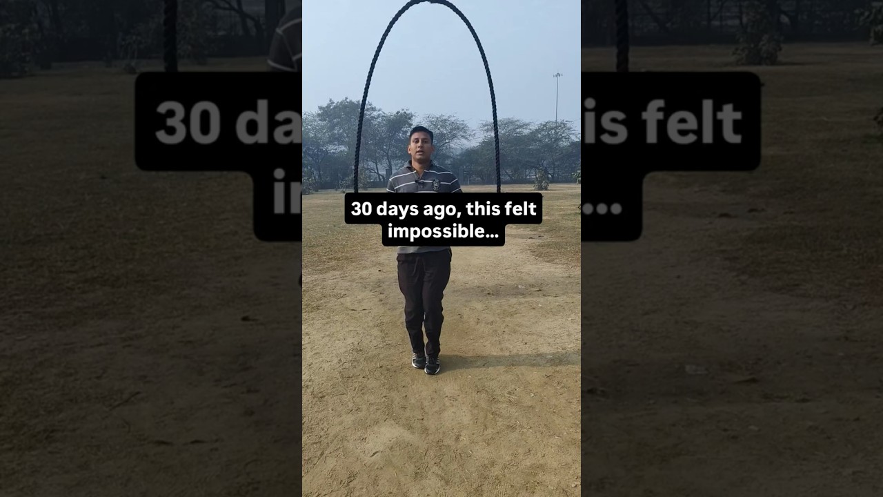 Day 30 of my 1.2kg heavy jump rope journey 