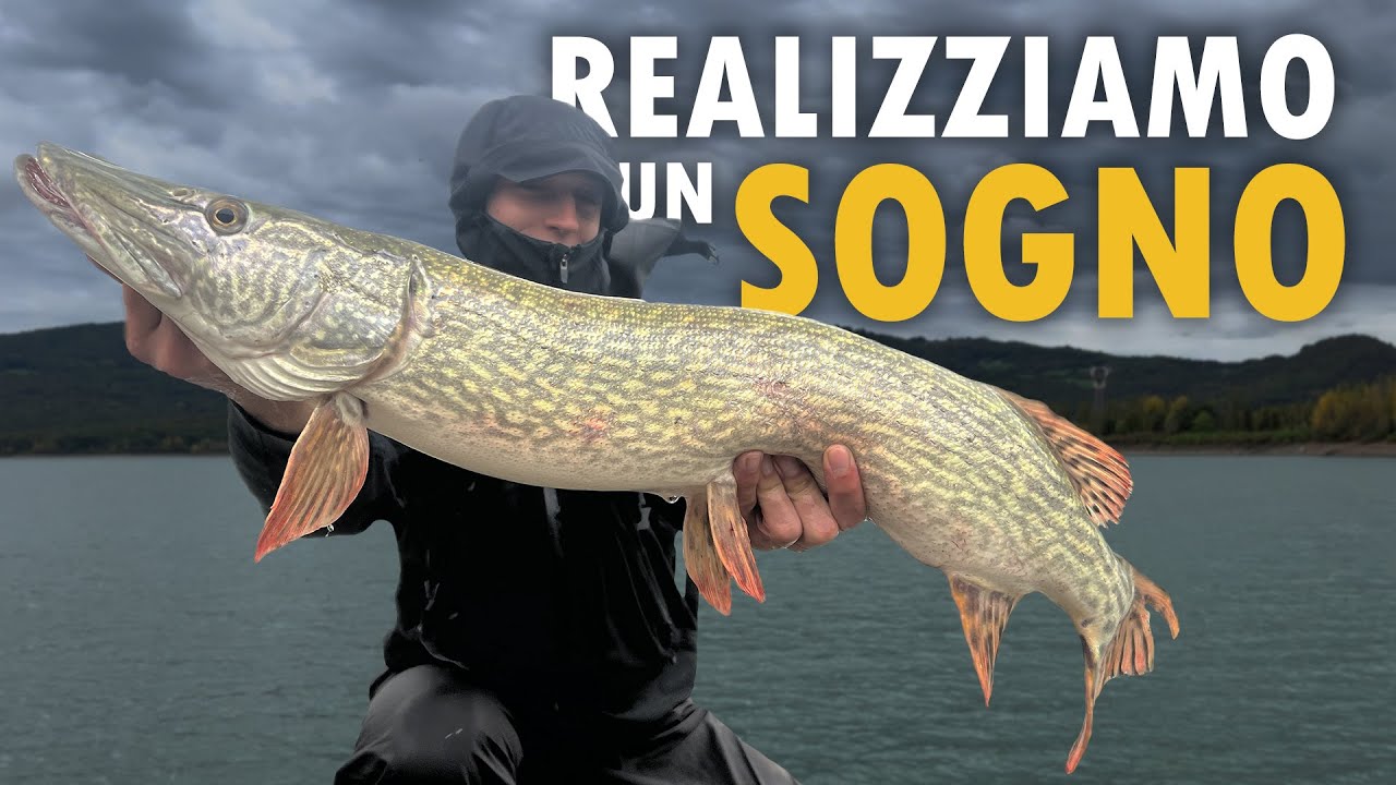 REALIZZIAMO UN SOGNO! Pesca del LUCCIO da RIVA a BILANCINO