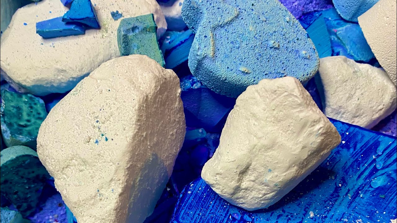 Pops of blue || Jumbo chunks || Dyed blocks || Assorted || Powder play || ASMR || Gymchalk