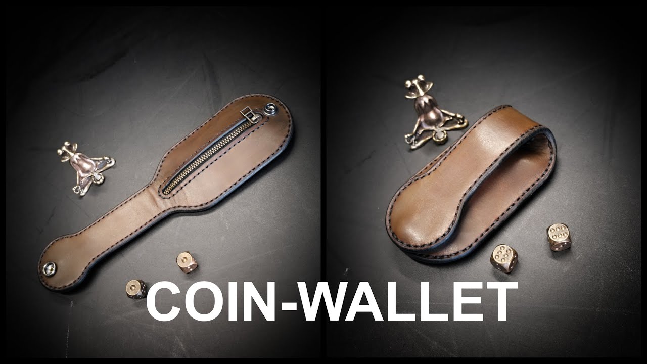 How to make a  Leather Slapjack - Coin Purse - White Witcher design