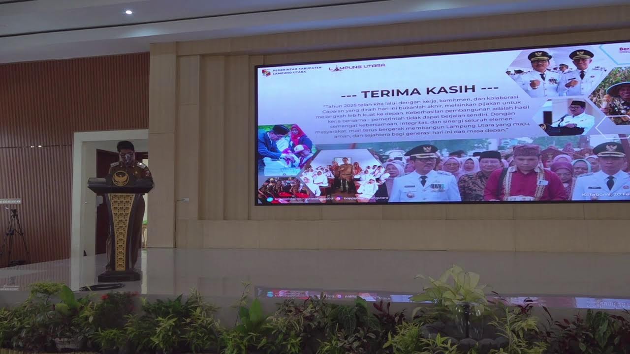 Refleksi Kinerja 1 Tahun Kepemimpinan Bupati dan Wakil Bupati Lampung Utara Tahun 2025