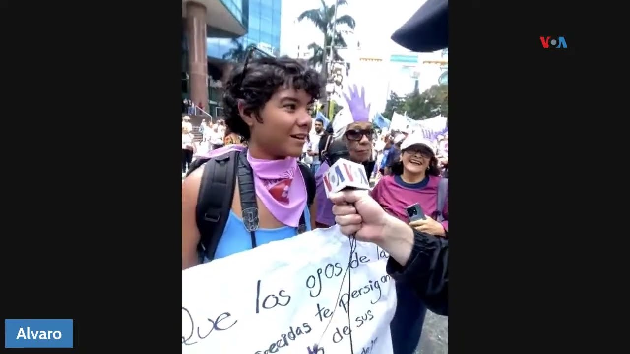 Venezolanas marchan en Caracas para exigir sus derechos