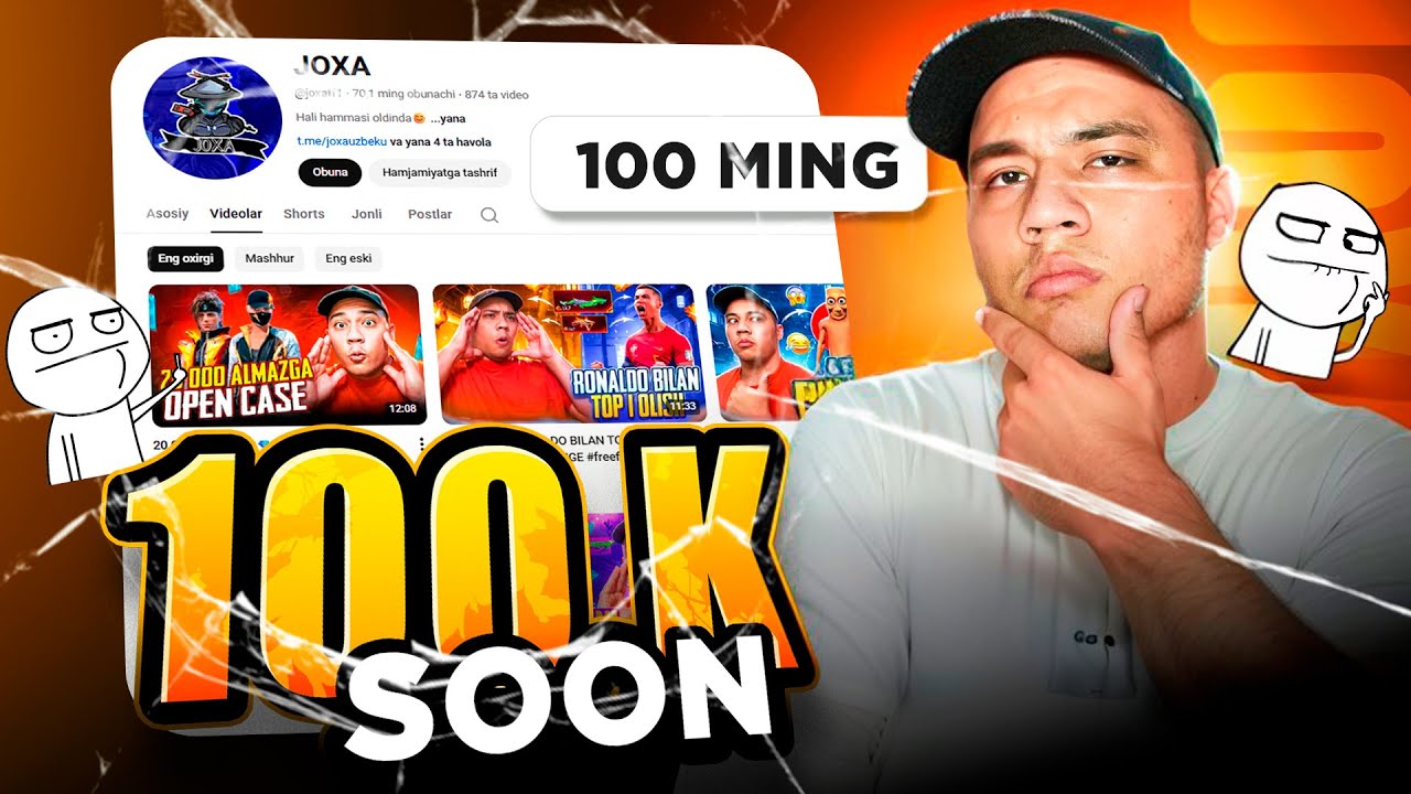 🔴 JOXA STREAM BOSHLANDI  | FREE FIRE | JOXA SQUAD | GO 100K 