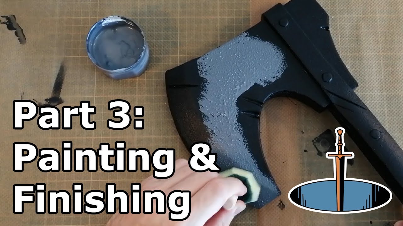 Making Cheap LARP Weapons PART 3: Painting and Finishing