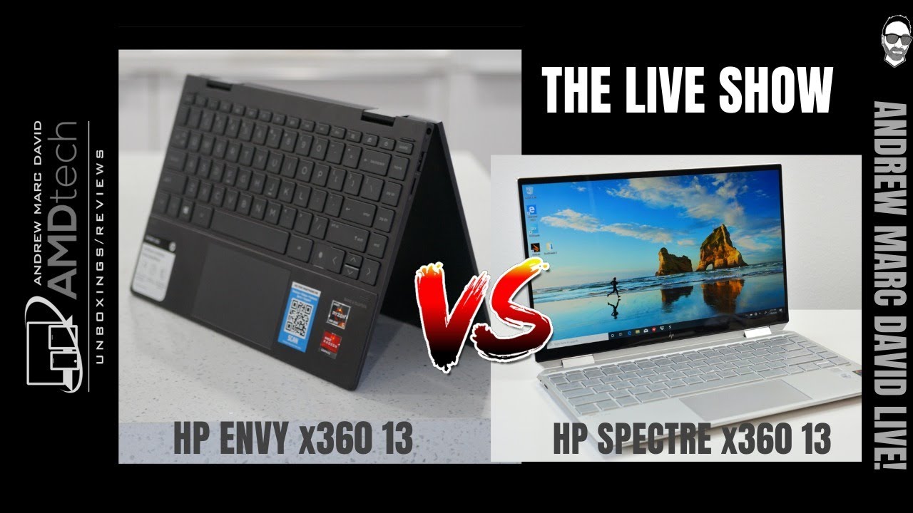 HP Envy X360 13 vs. HP Spectre X360 13 and More!