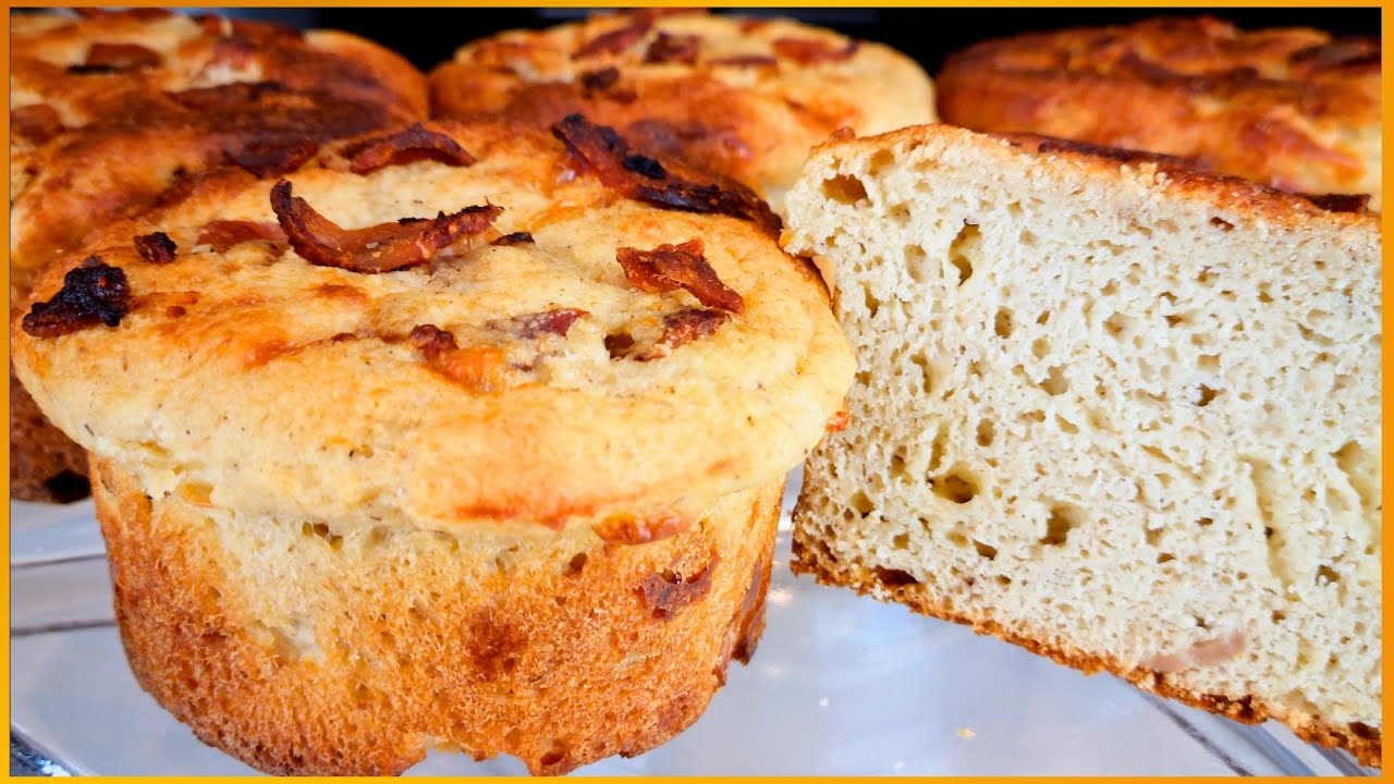 KetoBakes Bacon and Cheese Muffins