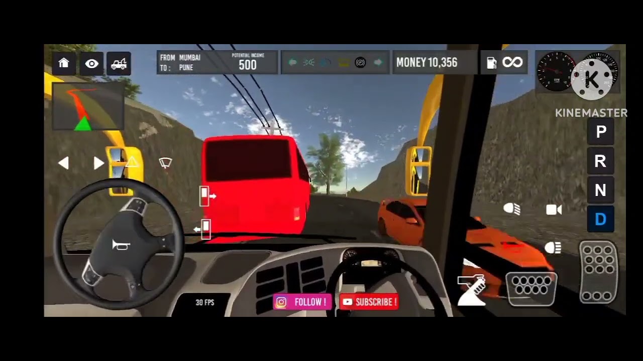 Driving bus from Mumbai to Pune