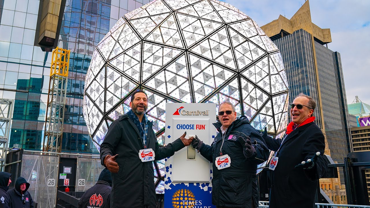 New Year's Eve Ball Test in Times Square!