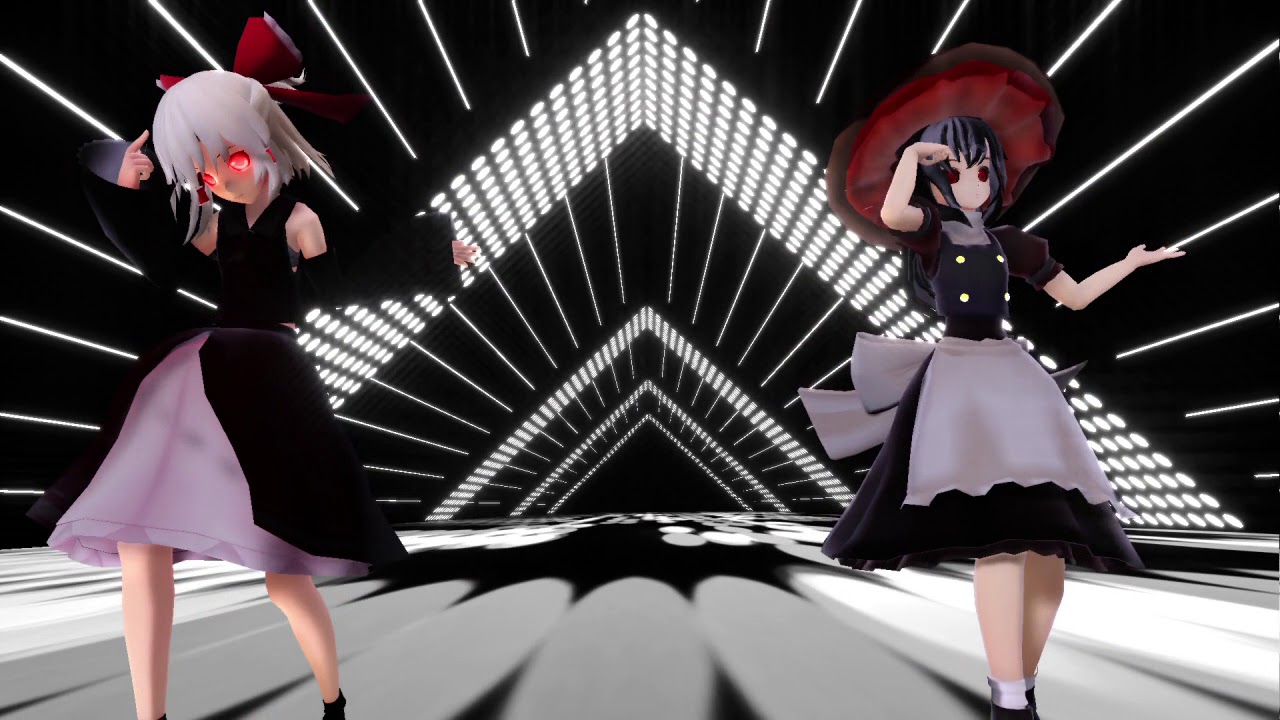 東方mmd　禍レイマリでBad Apple !！