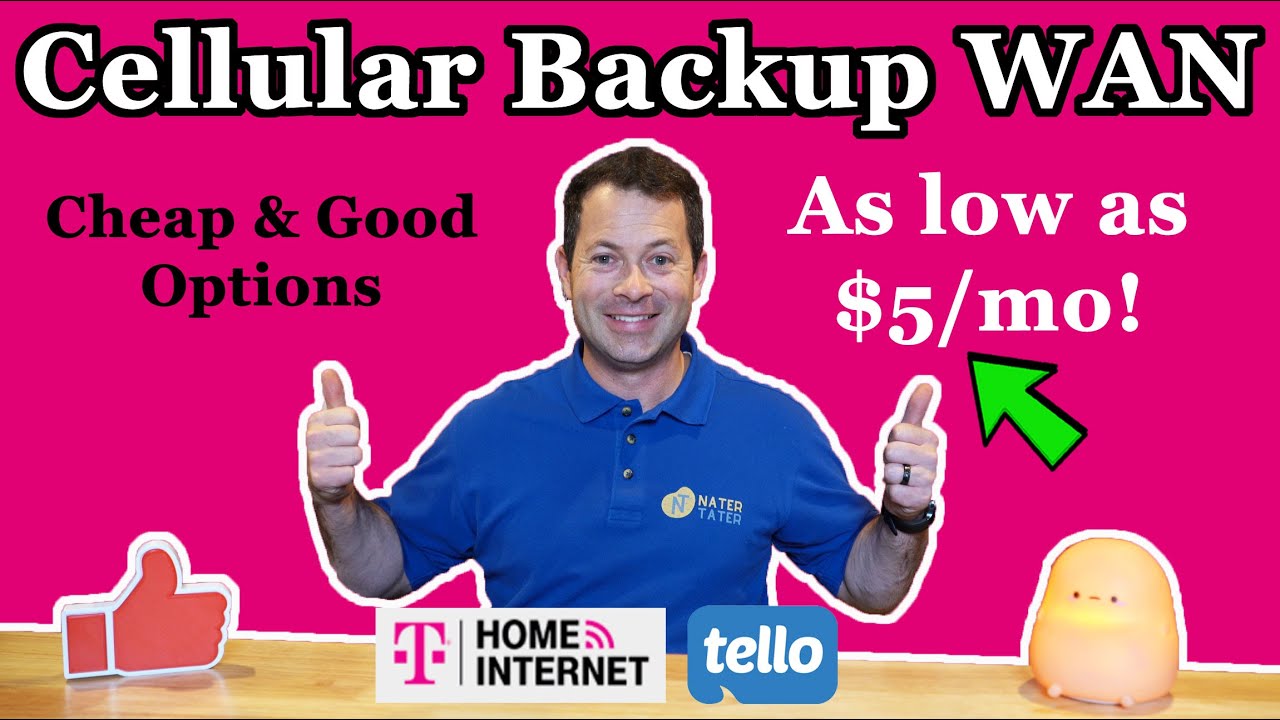 ✅ The Best Cellular Backup WAN SIM Card Plan - T-Mobile 5G 30GB And Tello - BYOD - Cheap