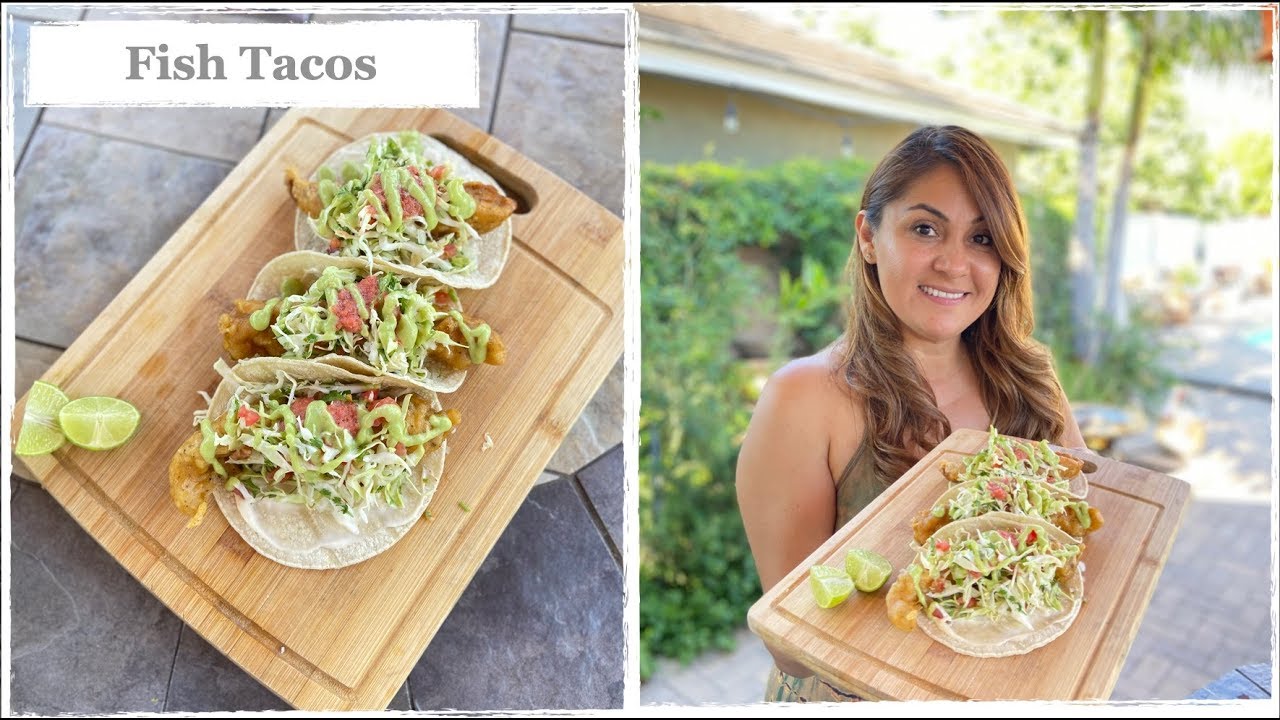 The Best Fish Taco Recipe | Fried Baja California Fish Tacos With Avocado Salsa