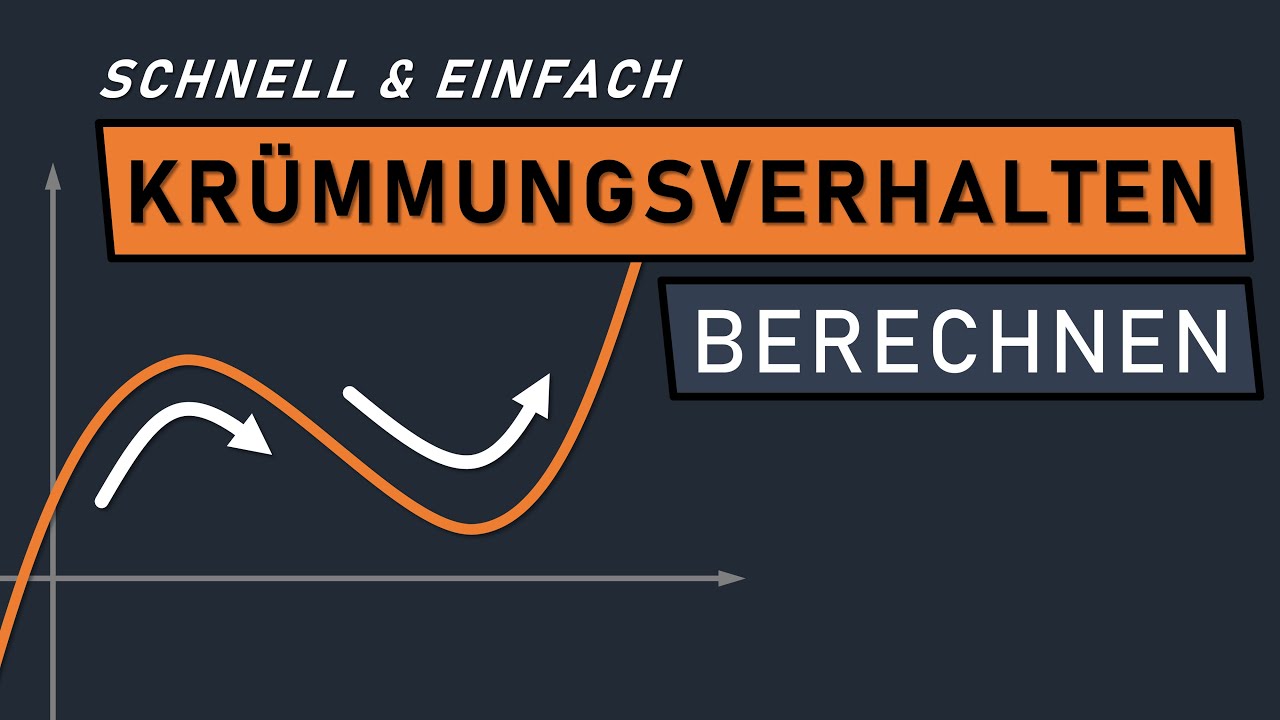 Krümmungsverhalten bestimmen - einfach & schnell erklärt! Linkskrümmung, Rechtskrümmung