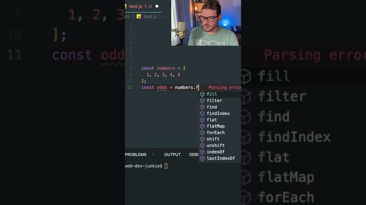Extract only the elements you need from an array with the filter method #shorts