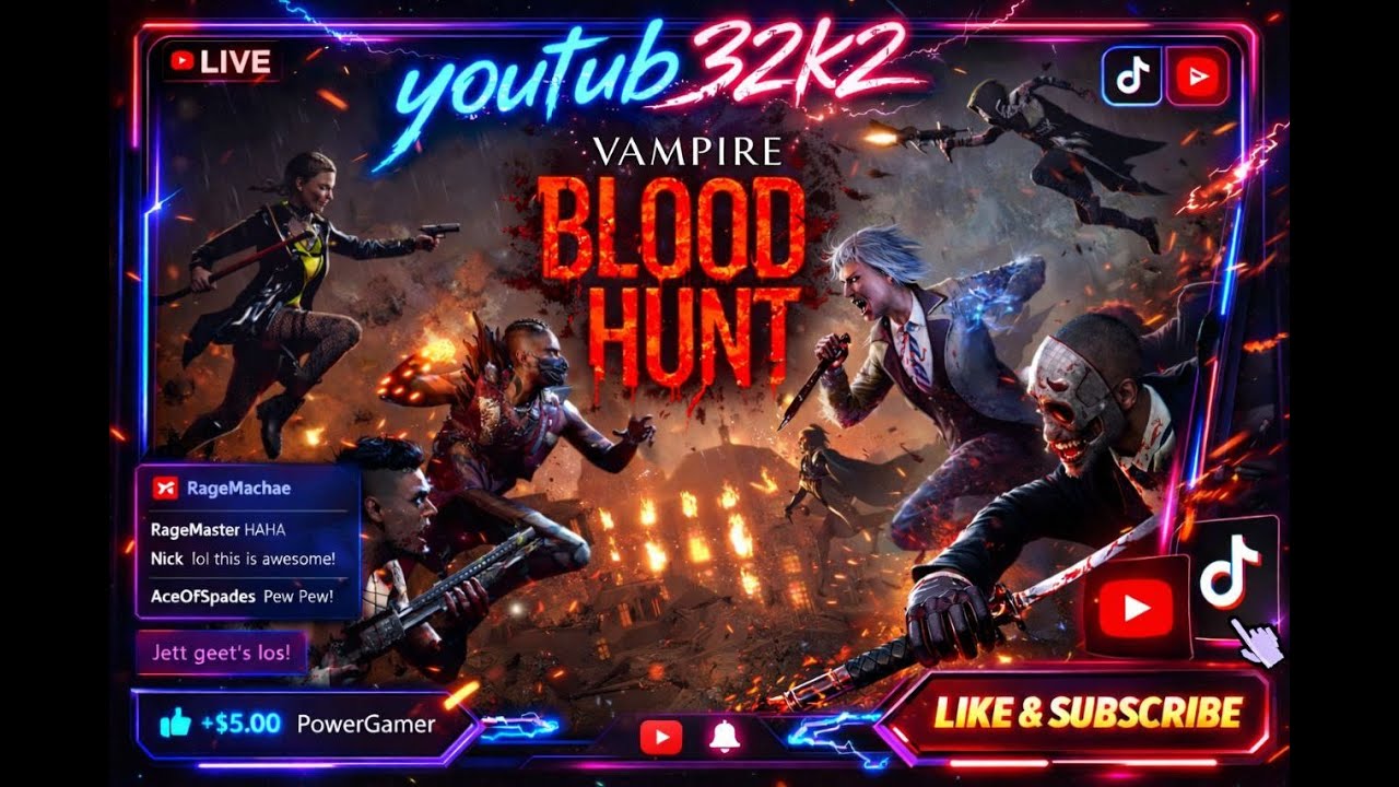 Vampire The Masquerade - Bloodhunt #bloodhunt #live #livestream #steam