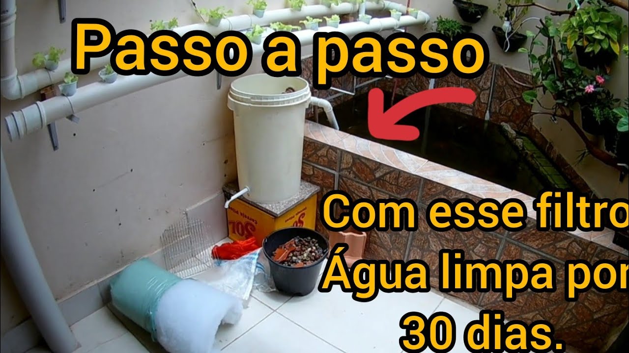 FILTRO CASEIRO PRA PISCINA  e LAGO ,PASSO A PASSO. @LagodeBacia