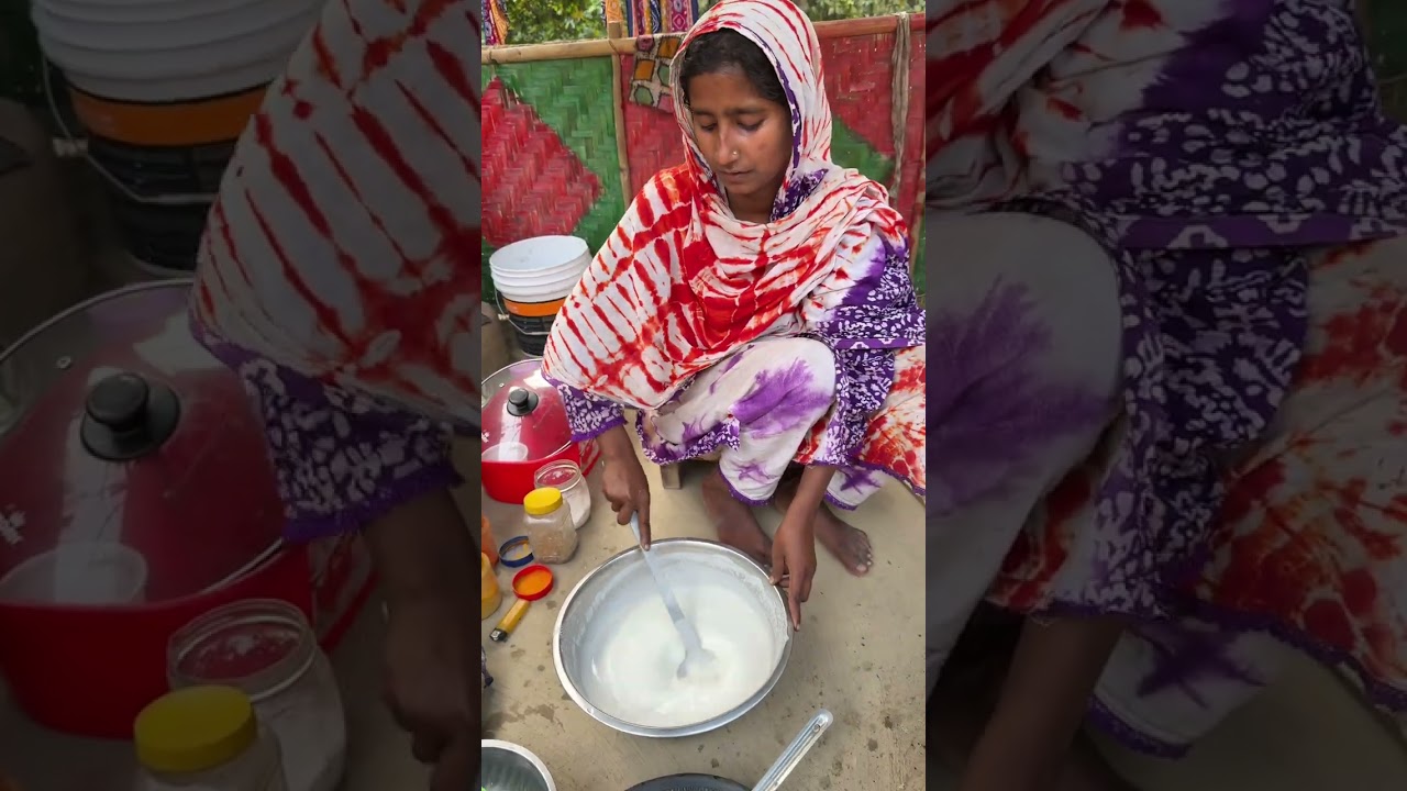 সাতপুতি পিঠার সাথে মুরগির মাংস 