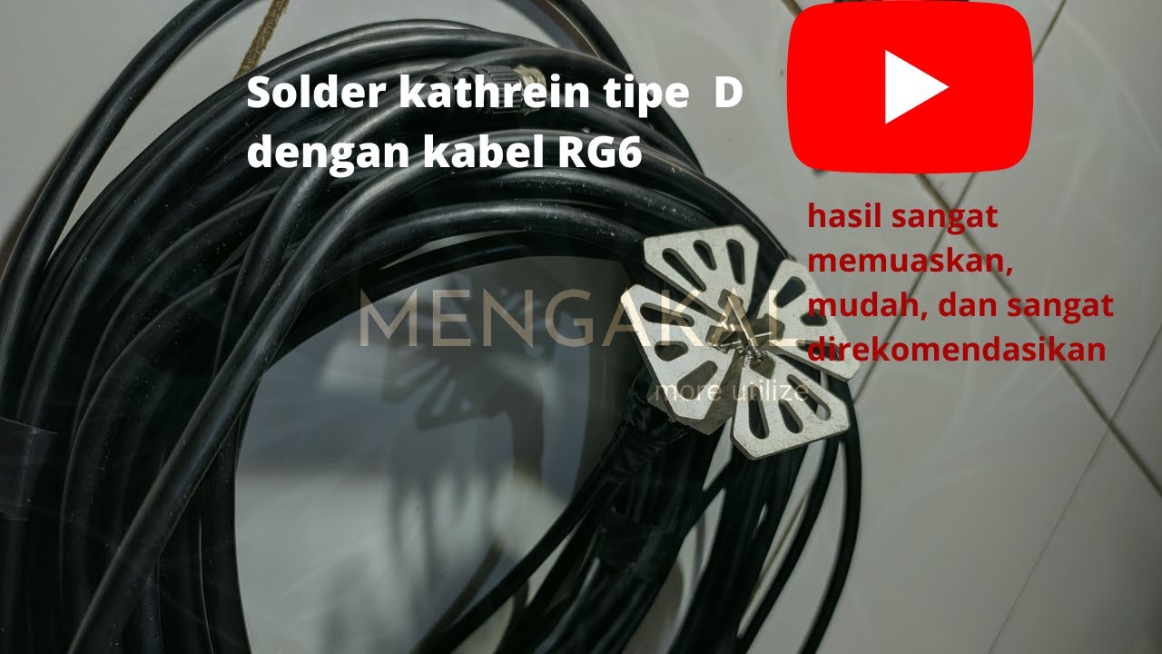 Part 2 MEMBUAT ANTENA PENGUAT SIGNAL 4G dengan KATHREIN TIPE D dan kabel parabola/RG6