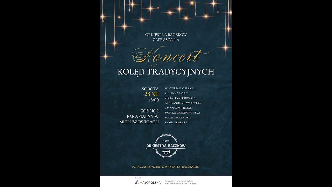 Orkiestra Baczków - KONCERT KOLĘD TRADYCYJNYCH
