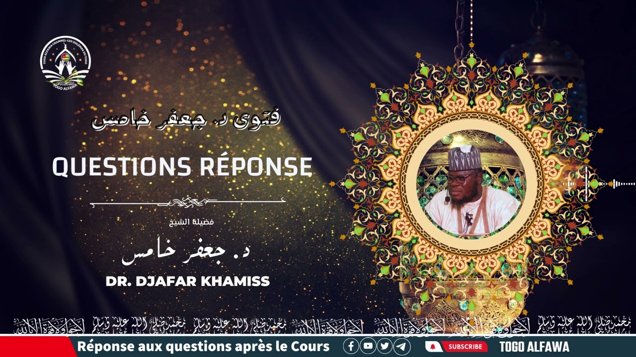 RÉPONSE AUX QUESTIONS DR. DJAFAR KHAMISS