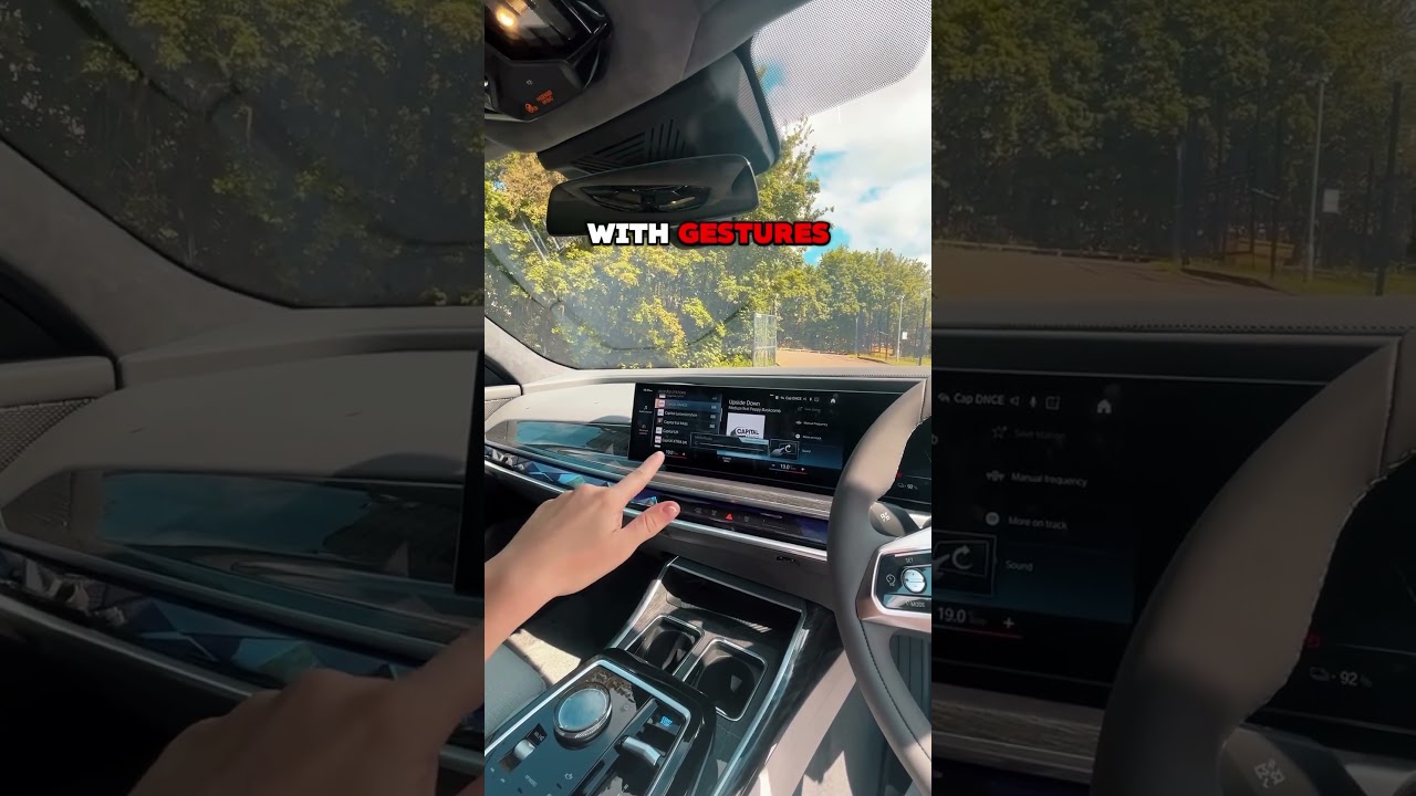 Gesture Control in the BMW i7| Turn Volume up with Hand