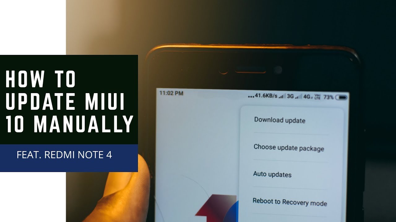 How to update MIUI 10 for Redmi note 4 manually/recovery update.