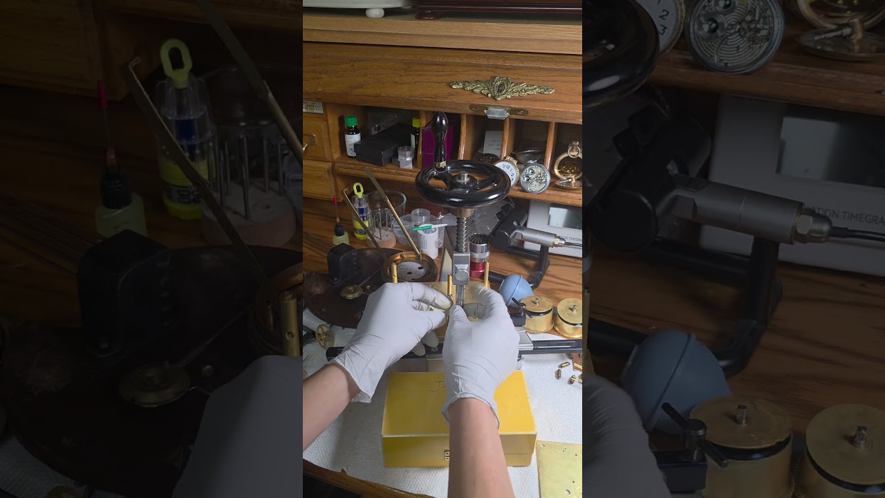 How I Re-Bush A Clock Worn Hole by Using Bergeon 6200 Bushing Tool
