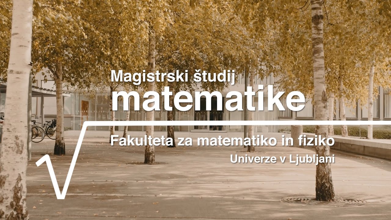 Magistrski študij matematike na UL FMF