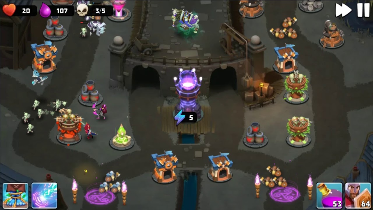 Castle Creeps TD - Chapter 26 Level 104 Out Of The Tomb 3 Stars (Without Sentinel)