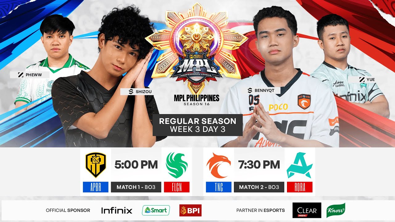 🔴 LIVE | MPL PH S16 | ENGLISH - Week 3 Day 3