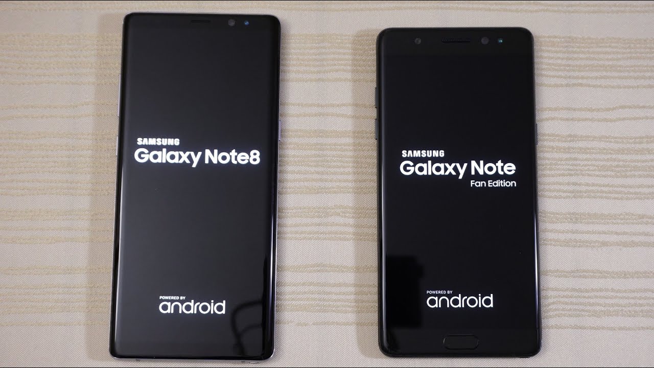 Galaxy Note 8 vs Galaxy Note FE [Note 7] - Speed Test! (4K)