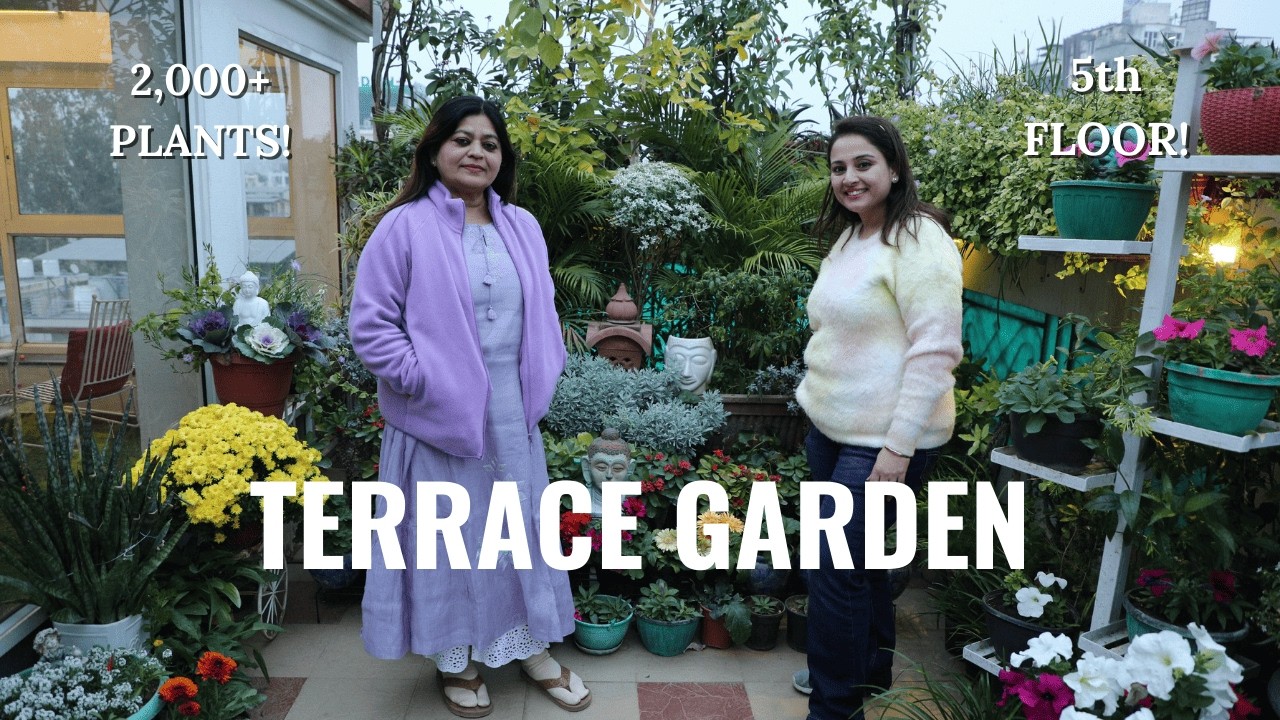 TERRACE Garden Goals! The BEST rooftop garden you've ever seen