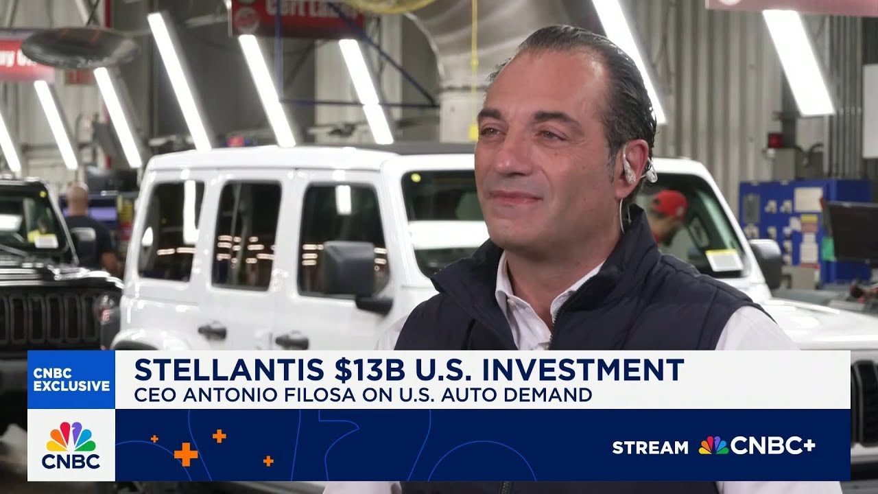Stellantis CEO Antonio Filosa on $13B U.S. investment: Largest single investment in company history