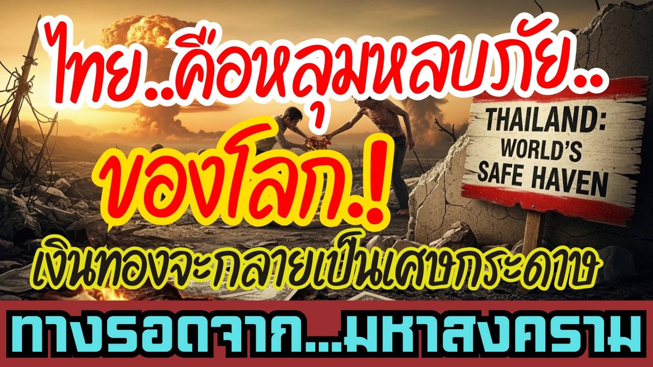 คำทำนายวิกฤตโลก! ไทยคือหลุมหลบภัยของโลก  เงินทองจะไร้ค่า! เผยคำทำนาย ทางรอดจากสงครามโลกและภัยพิบัติ