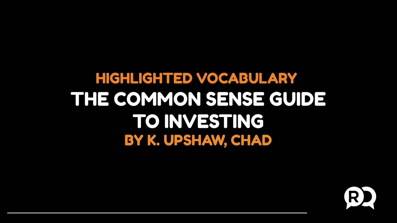 The common sense guide to investing - highlighted vocabulary - RD soluções educacionais