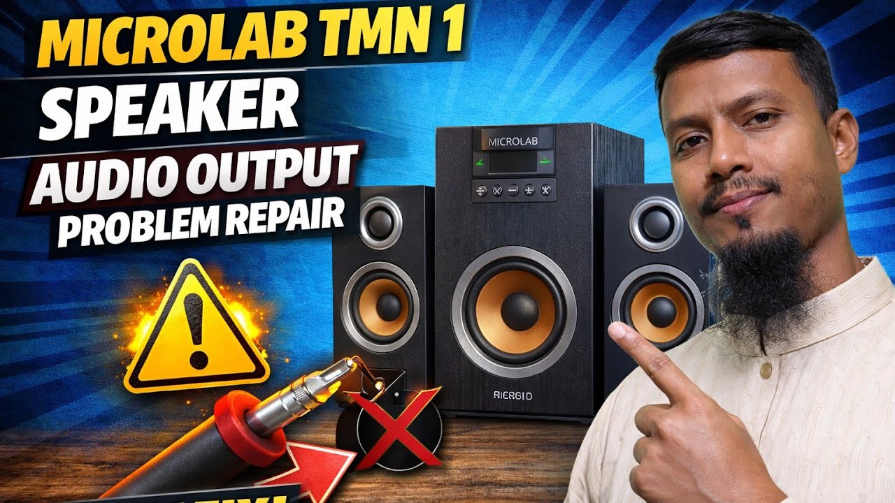 Microlab TMN 1 Speaker Audio Output Problem Repair 2026