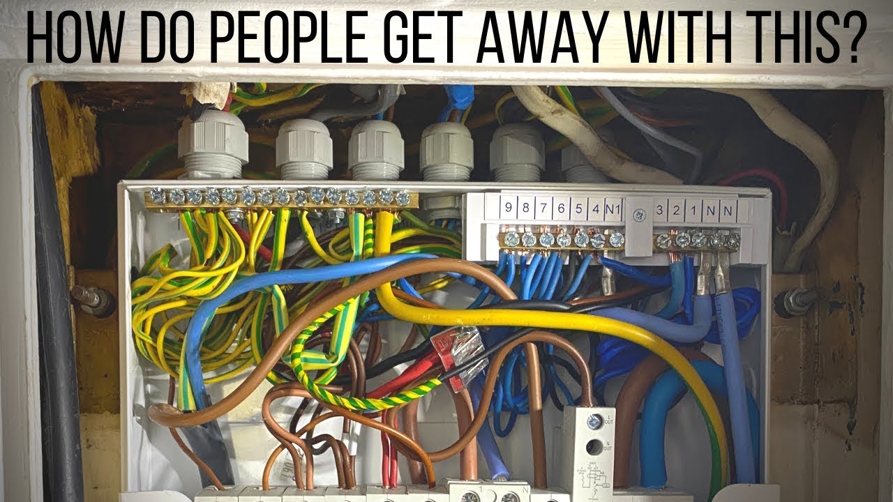 SHOCKINGLY BAD ELECTRICAL WORK BY THIS INSTALLER