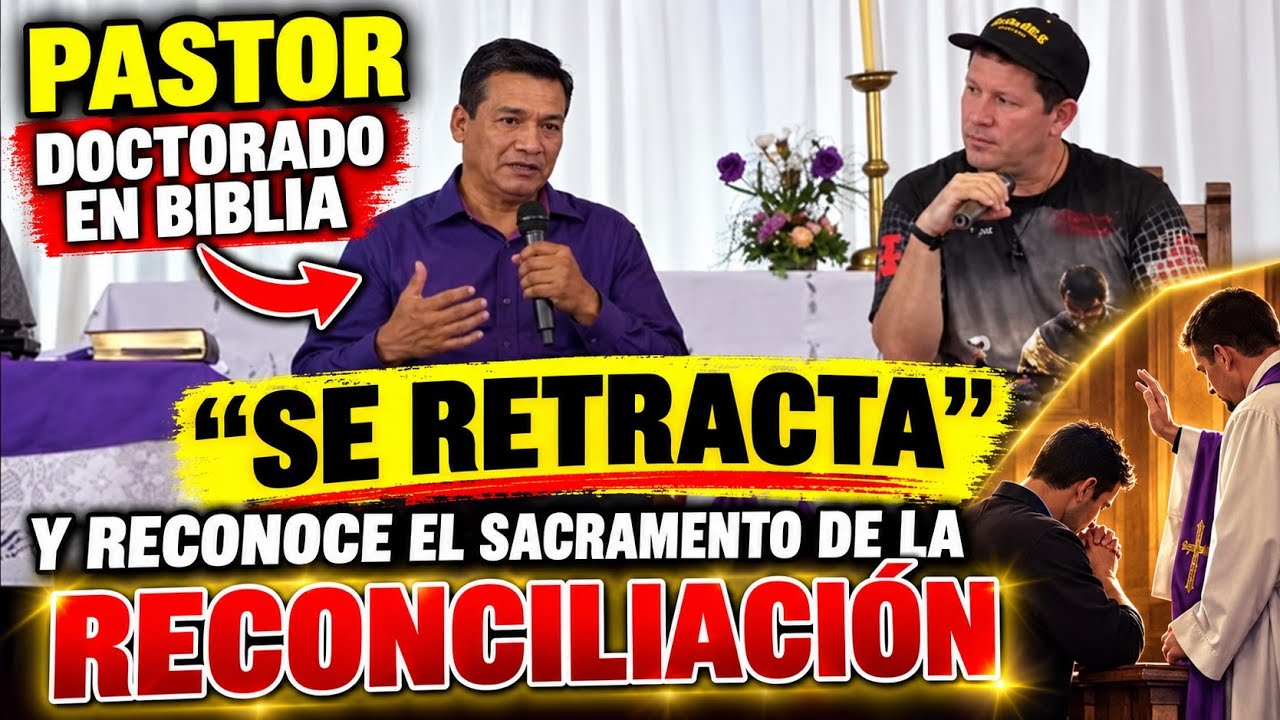 Así se RETRACTA pastor Preparado al querer asustar al padre Luis Toro | Nadie puede perdonar pecados