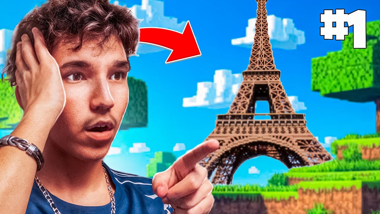 J'ai CONSTRUIT une VILLE SUR MINECRAFT #1 !! (elle est banger...)